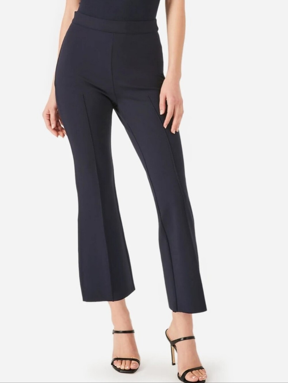 NEW GREY/VEN Porterfield 5002w Crop Flare Pants Dark Navy